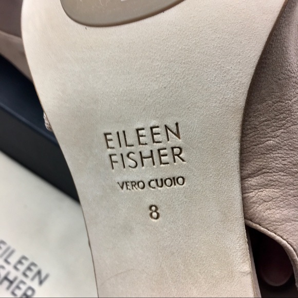 Eileen Fisher Luca Leather Sandals Size 8 - Picture 7 of 11